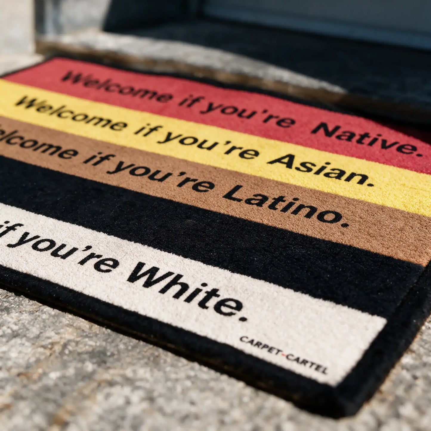 "Welcome if you're" Doormat